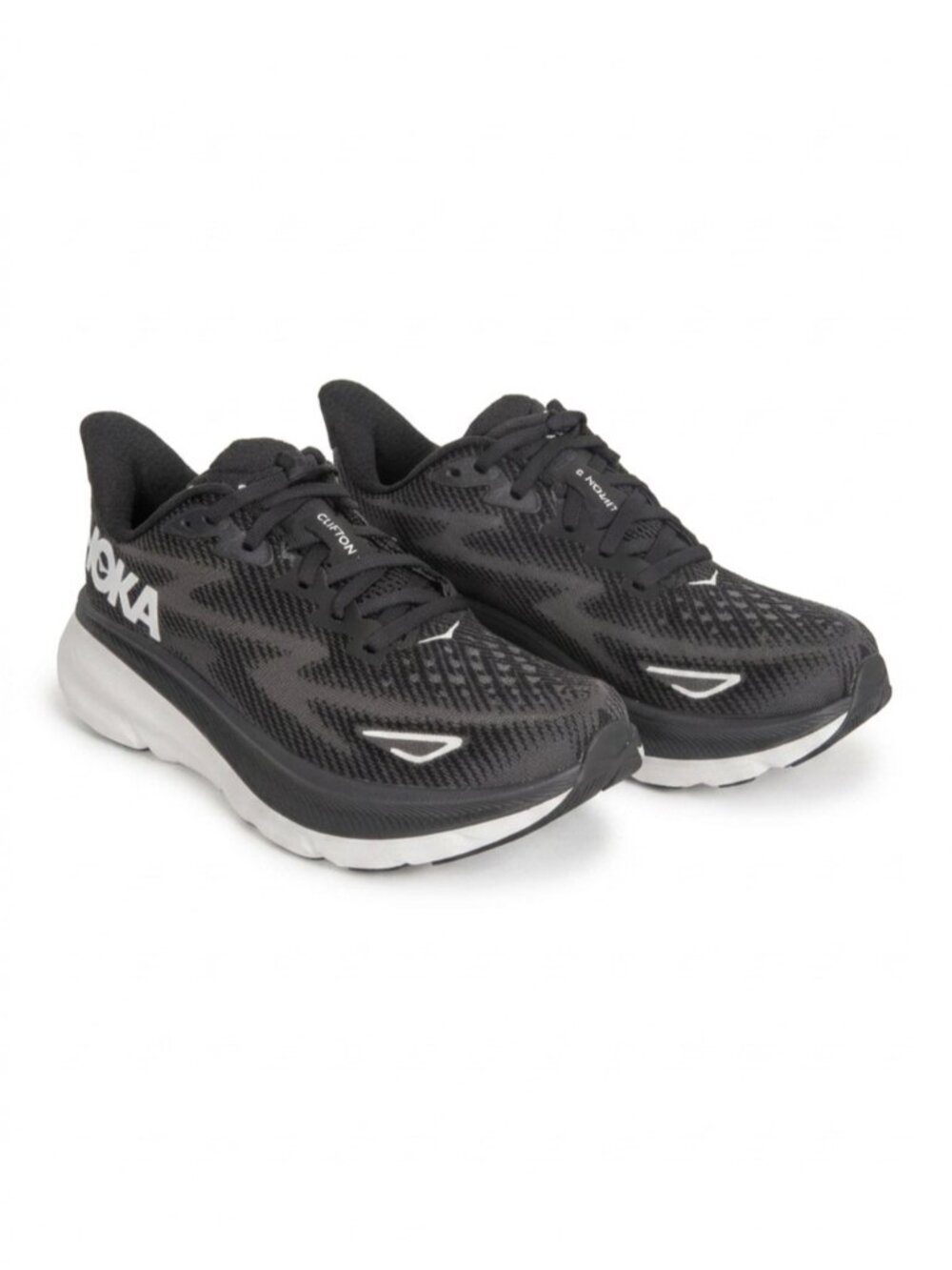 Hoka One Black Clifton 9 Runners - 7